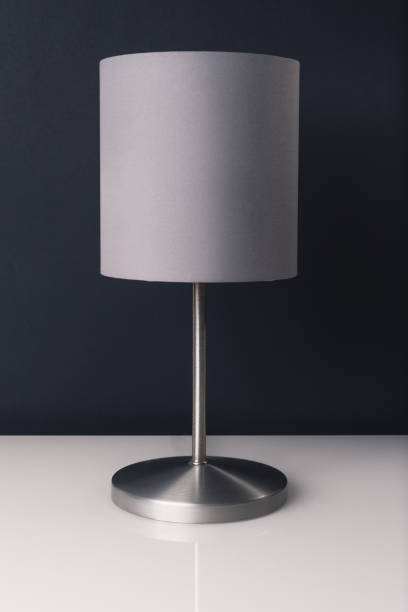 istock Table lamp isolated on a white and dark grey background 1093582180