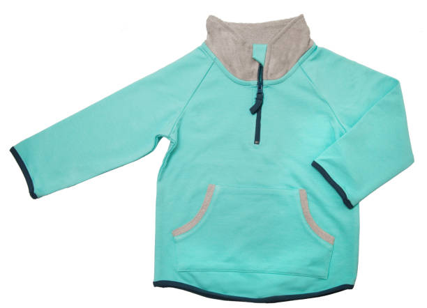 istock Turquoise Color baby's jacket isolated on a white background 1093586208