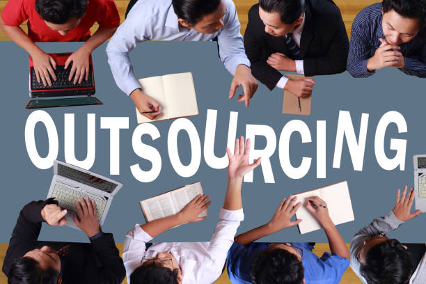 istock Outsourcing, Motivational Words Quotes Concept 1093588414