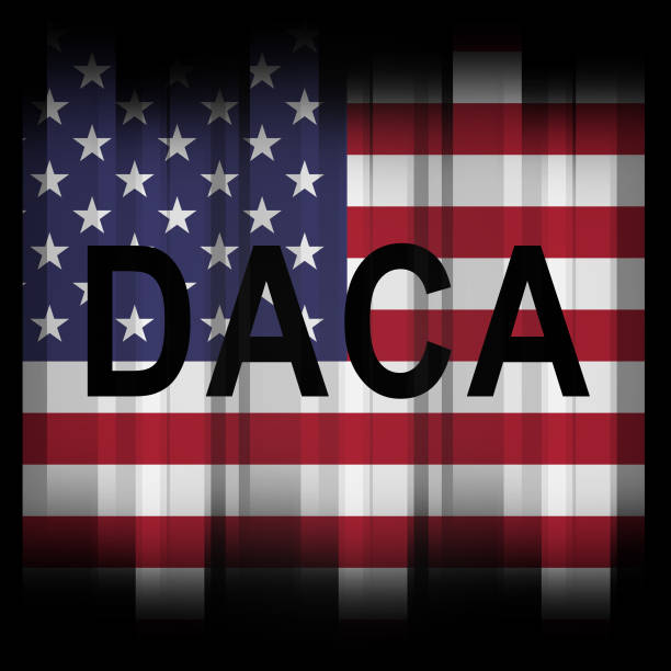 istock Daca Kids Dreamer Legislation Flag For Us Immigration - 2d Illustration 1093588664