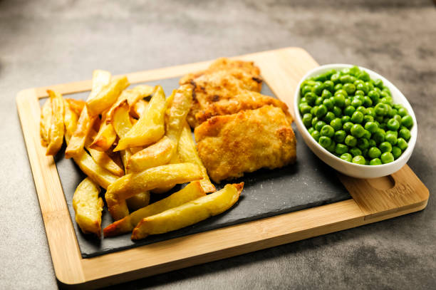 istock Fish and chips - food from British pubs 1093590266