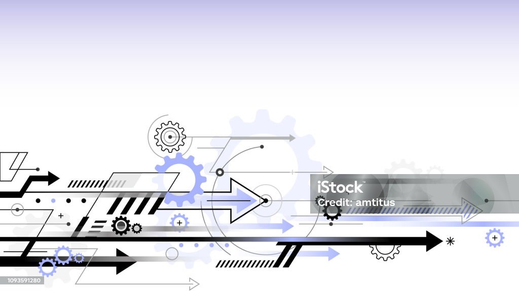 Technology Arrows Stock Illustration - Download Image Now - Abstract ...