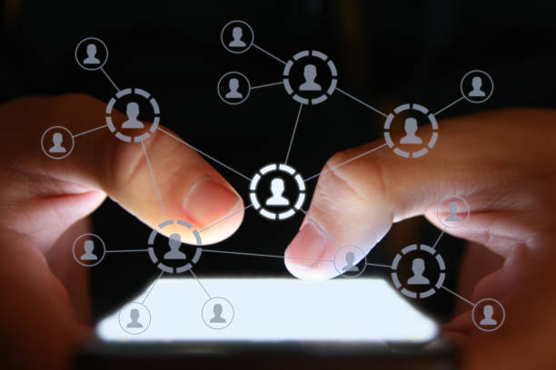 istock Social media icon computer network connection community people mobile phone app 1093611096