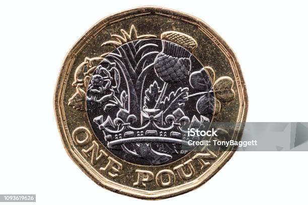 New One Pound Coin Stock Photo - Download Image Now - One Pound Coin, British Currency, Coin