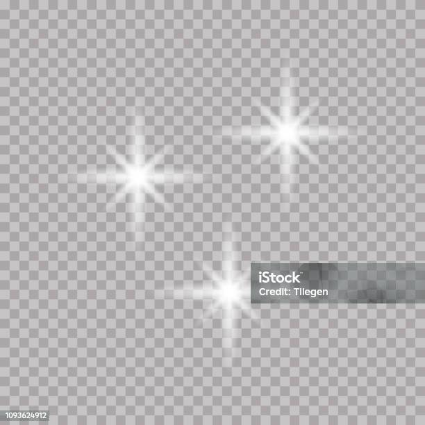 Translucent Stars Transparent Shining Stars With A Luminous Effectelements For Your ...