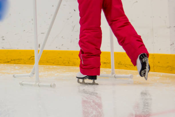 istock Ice skating on the ice rink 1093625382
