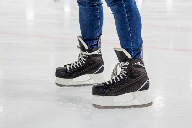 istock Ice skating on the ice rink 1093626904