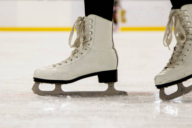istock Ice skating on the ice rink 1093627044