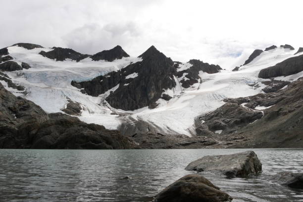 istock Vinciguera glacier on a mountain behind a lagoon 2, Ushuaia 1093628190