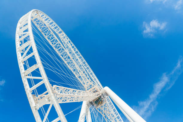 The Ain Dubai also known as Dubai eye is a staggering 210 meter high observation ferris wheel. This iconic structure is located at the Bluewaters Island near Dubai Marina. When completed, the structure will be the world's largest observation deck with 48 luxury capsules. The Bluewater Island is the host for retail, entertainment, restaurants, cafes and luxury residential apartments. While the island already welcomes the guests, the under construction ferris wheel is expected to open in 2018. When completed, this iconic structure is expected to be of the most popular tourist hotspot.