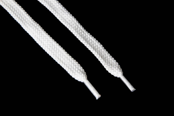 istock Shoelaces isolated on black background 1093633252