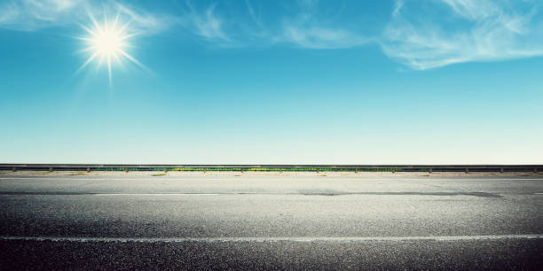 istock Panoramic road sunrise summer travel 1093635386