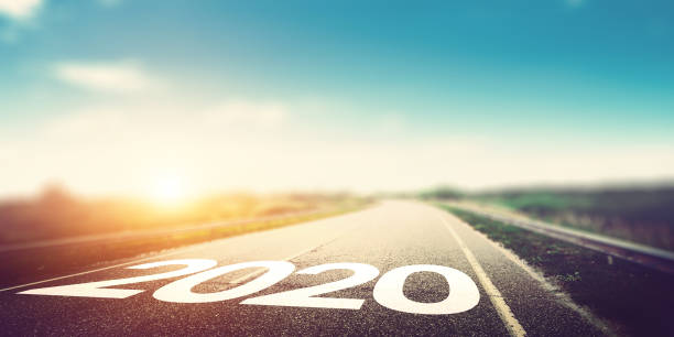 2020 year background 2020 year natural outdoor background 2020 stock pictures, royalty-free photos & images