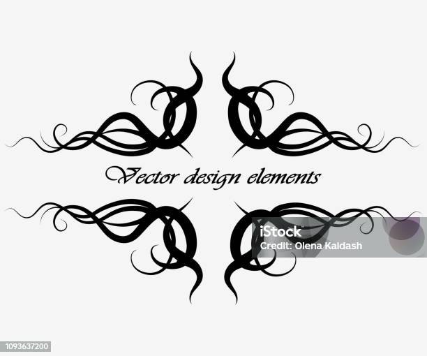 Calligraphic Patterns Stock Illustration - Download Image Now ...