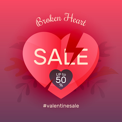 Broken Heart Sale Stock Illustration Download Image Now Beauty