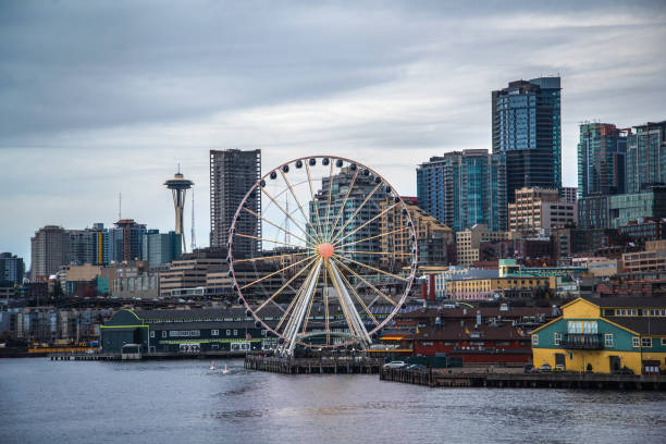 istock Seattle waterfront and skyline, with the Space Needle showing 1093641884