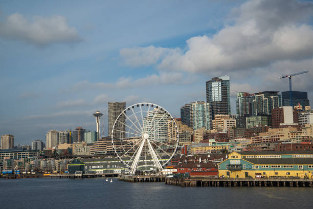 istock Seattle waterfront and skyline, with the Space Needle showing 1093641910