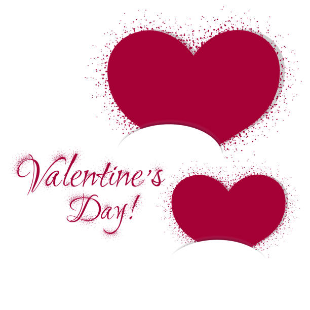 праздничный день святого валентина - illustration and painting valentines day individuality happiness stock illustrations