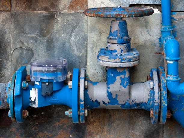 istock the valve of the water supply system 1093650666