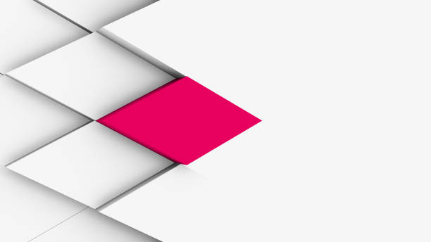 istock 3d illustration, abstract geometric volumetric background 1093651832