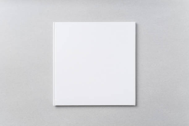 istock Top view of white hardcover notebook 1093656234