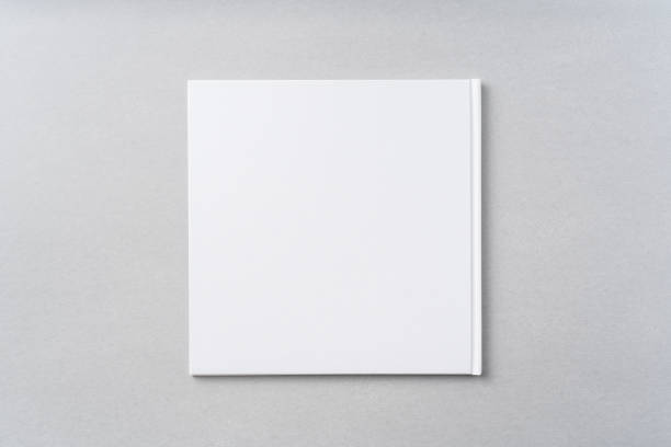 istock Top view of white hardcover notebook 1093656772