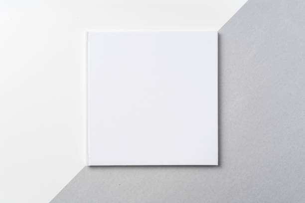 istock Top view of white hardcover notebook 1093656896