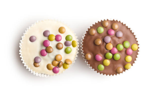 istock Sweet cupcakes with candies 1093664442