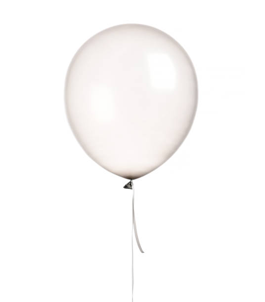 istock Big helium inflatable latex clear silver balloon for decorations on birthday wedding corporative party isolated on white 1093670484