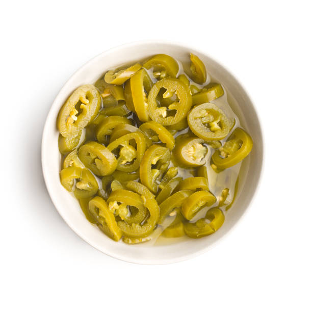 Slices of preserved Jalapeno pepper