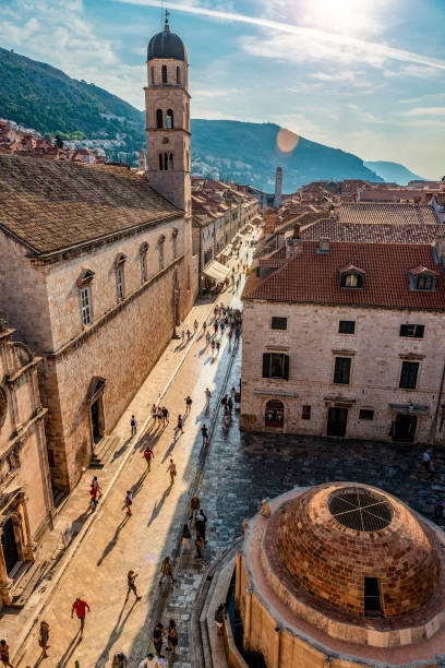 The Stradun, Dubrovnik, Croatia stock photo