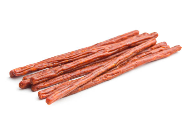 istock Sausage sticks snack. Chorizo snack 1093678728