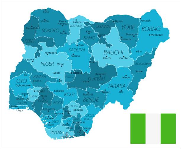 31 - nigérie - murena spot izolovaný 10 - kano stock ilustrace