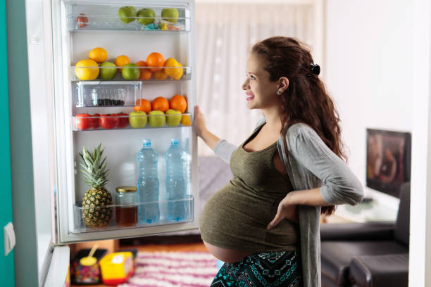 Pregnant woman stock photo