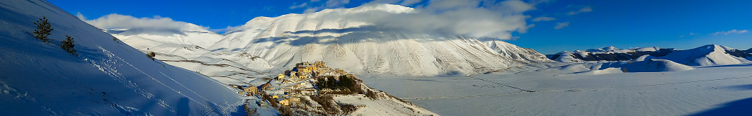 Dolomites Panoramic view of Raschötz in south tirol Italy.