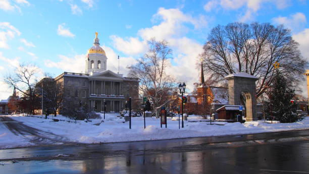 capitol du new hampshire - concord new hampshire stockfoto's en -beelden