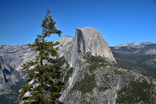 Half Dome as seen from Glacier Point.