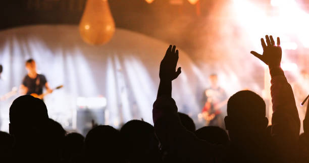 istock Silhouette People At Music Concert 1093710880