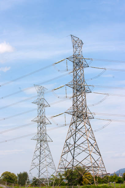 istock Low Angle View Of Electricity Pylon Against Sky 1093721890