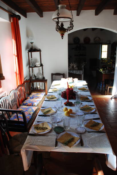 istock Table laid ready to host Christmas meal 1093722234
