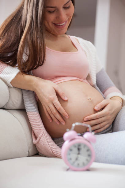 toekomstige moeder. - pregnant count stockfoto's en -beelden