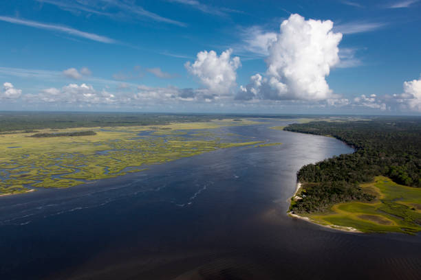 Aerial Lake Okeechobee Florida
