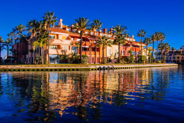 puerto de sotogrande. - cadiz province fotografías e imágenes de stock