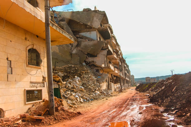 The aftermath of the war in Aleppo Syria