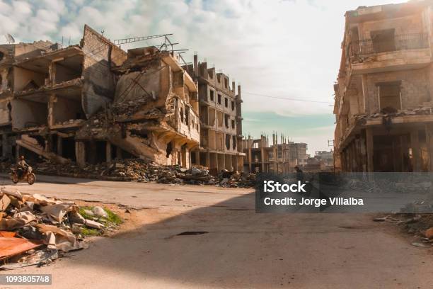 The Aftermath Of The War In Aleppo Syria Stock Photo - Download Image Now - War, Syria, Aleppo