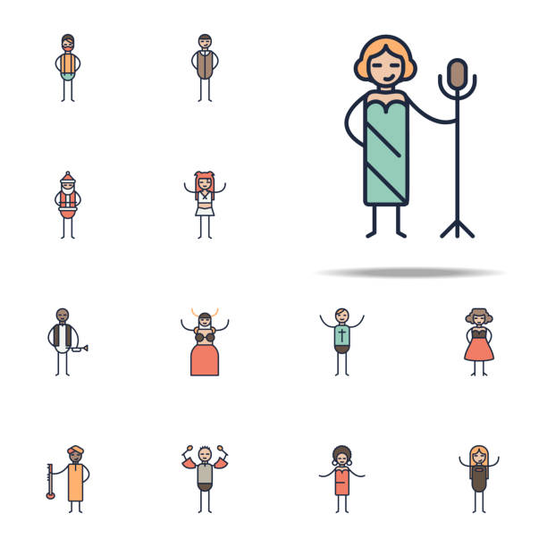 istock vocal musician icon. Linear musical genres icons universal set for web and mobile 1093808052