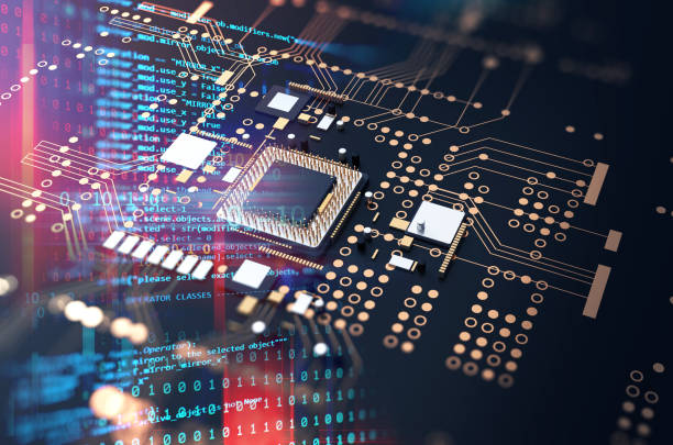 istock 3d rendering  of futuristic blue circuit board 1093817018