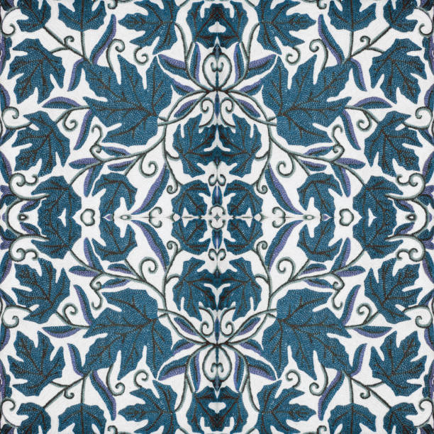 istock Ornament of embroidered leaves 1093817022