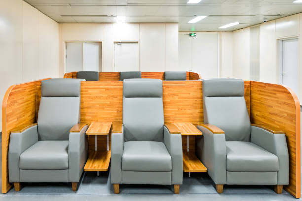 istock Armchairs in hospital waiting room 1093840426