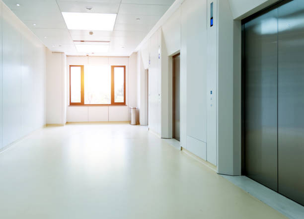 istock Elevators in modern medical clinic 1093841964